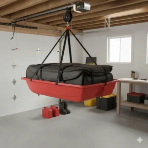 A spectator at a Canadian community hockey rink staying warm with a navy blue battery powered heated blanket on the bleachers.