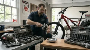 A versatile complete metric tool set being used for home maintenance and DIY projects in a Canadian household.