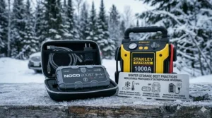 Best practices for storing jump starters to maintain battery life throughout the harsh Canadian winter. NOCO vs Stanley jump starter cold weather