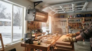 Proper insulation around a garage heater unit