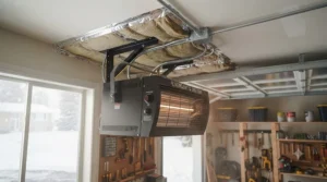 Safe distance clearance for garage heating