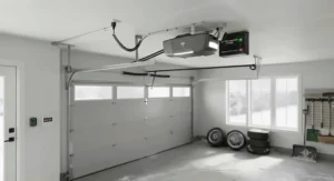 Battery backup system for garage door openers ensuring operation during Canadian power outages