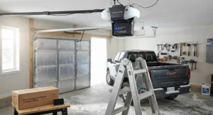 Smart garage door opener battery backup system providing reliable power during Canadian power outages