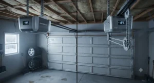 Comparison of belt and chain drive garage door openers designed for freezing temperatures.